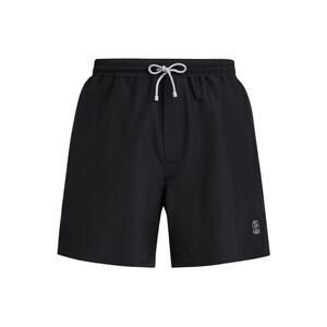 Brunello Cucinelli Men Swimsuit With Embroidered Logo